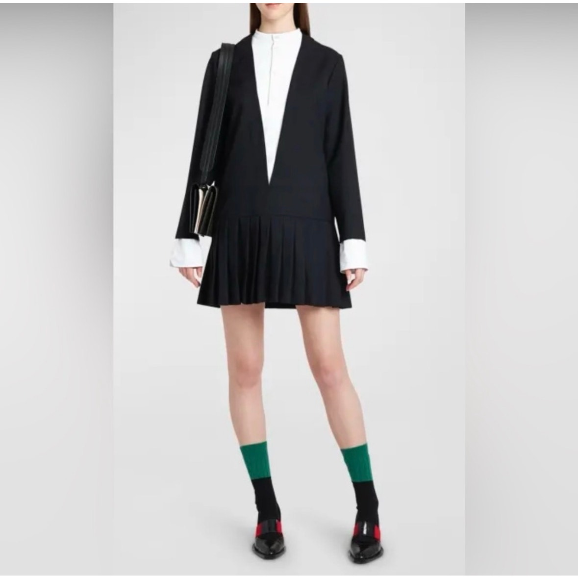 Plan C Black Wednesday School Girl Dress Size 36 Eu 4 Us